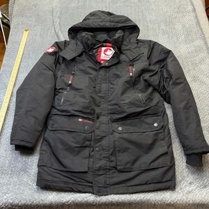 Canada Weathergear Parka Jacket Mens Medium Black Excellent OMCW186 Winter Coat